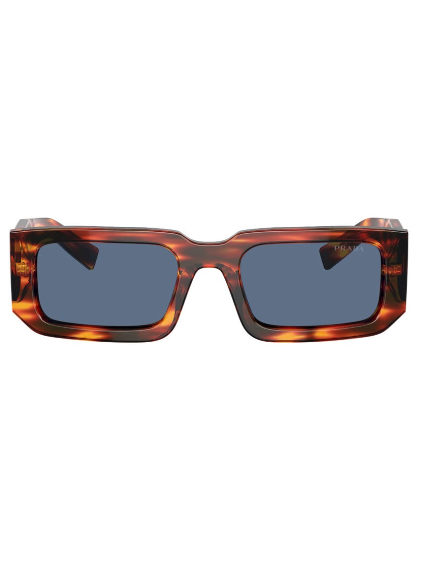 Prada Linea Rossa Angular Frame Sunglasses With Glossy Finish And International Fit