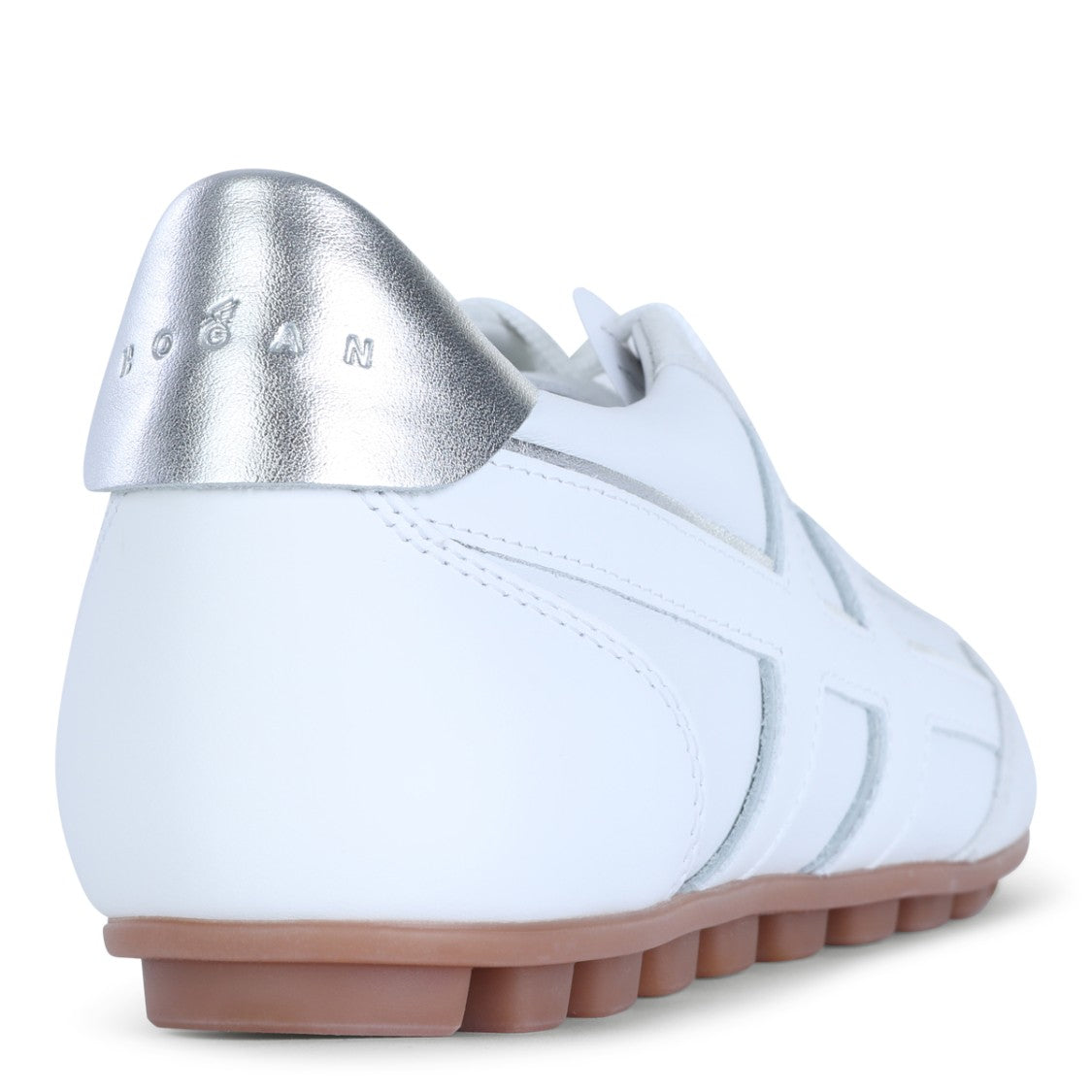 Hogan White Round Toe Sneakers