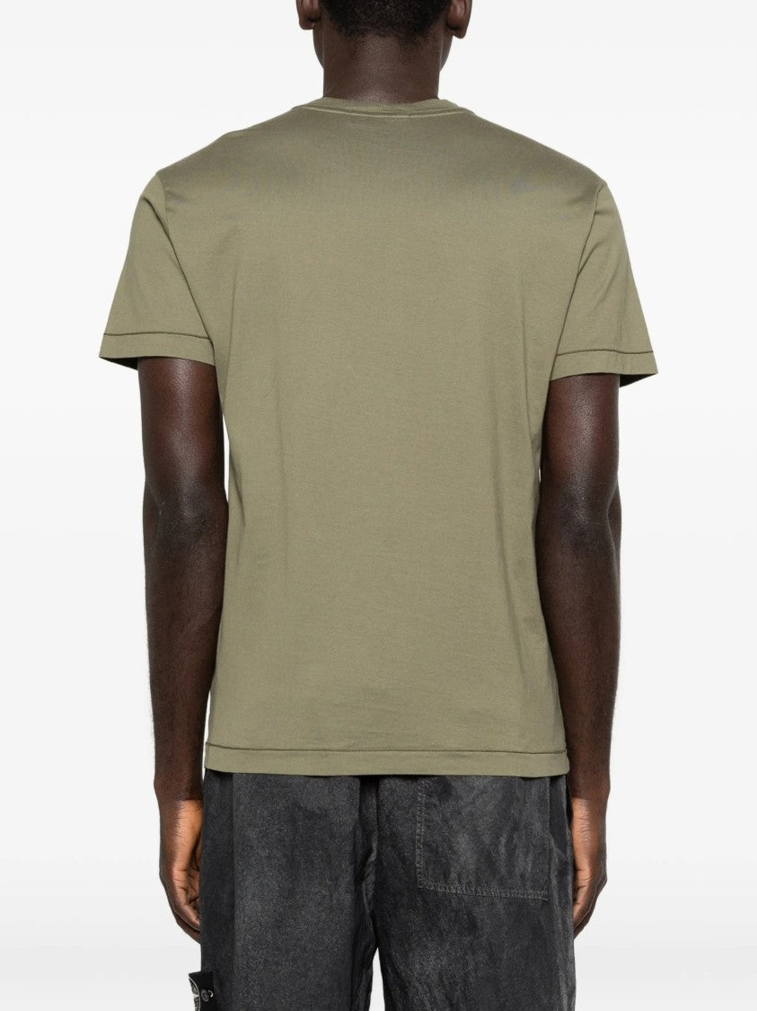 Stone Island Olive Green T-Shirt Crew Neck Tee