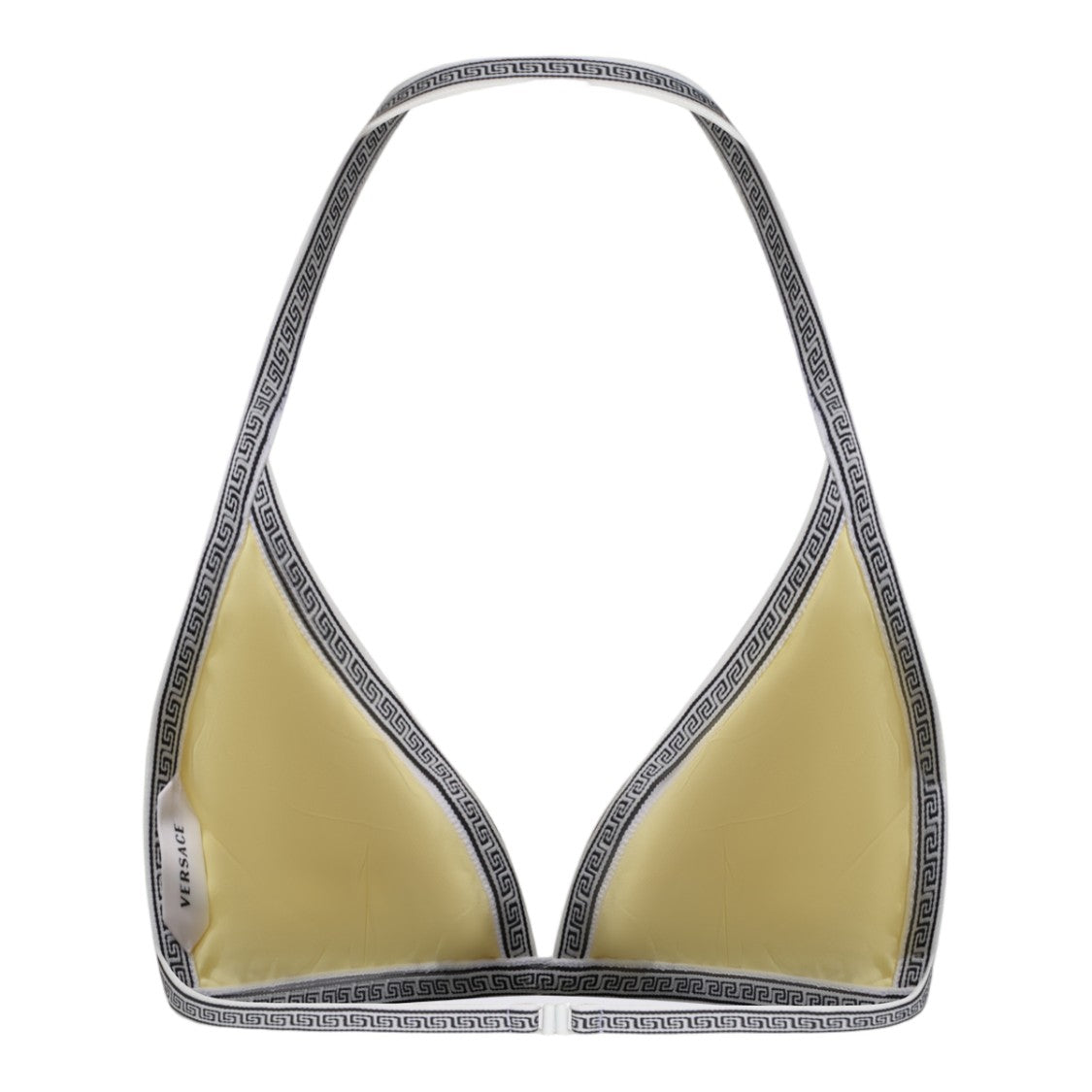 Versace Triangle Bikini Top With Greek Key Trim
