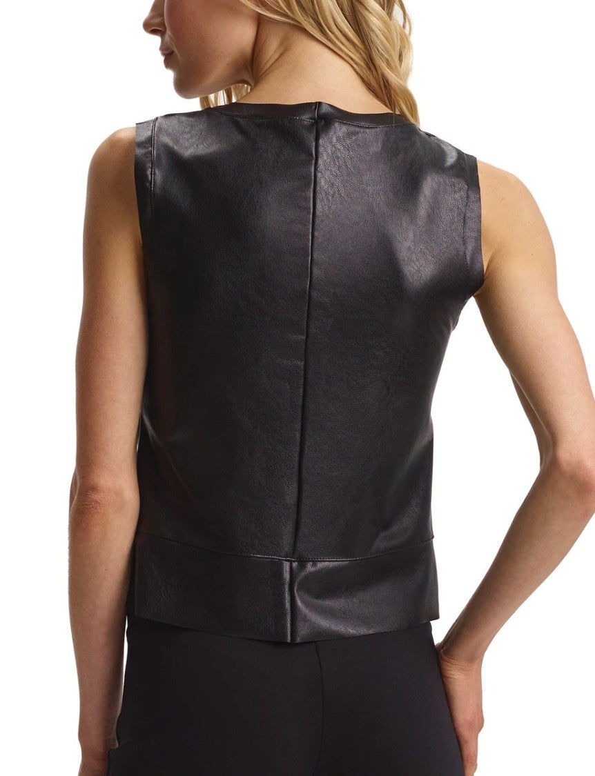 Commando Max Faux Leather Crop Muscle - Flt103