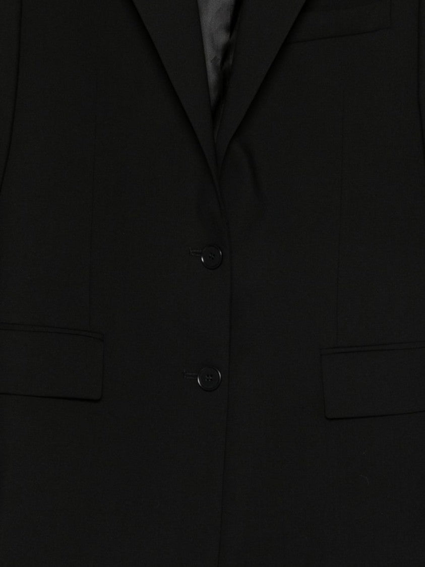 Msgm Sophisticated Black Tailored Jacket
