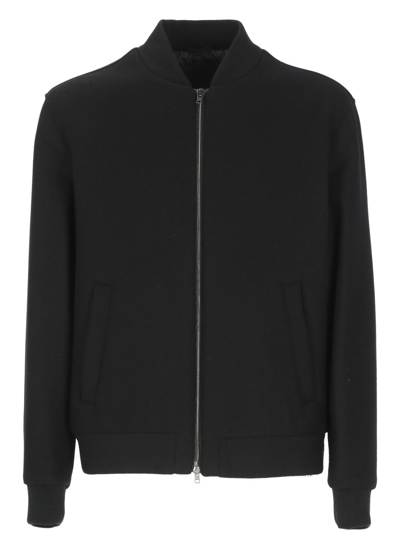 Herno Wool Blend Bomber Jacket