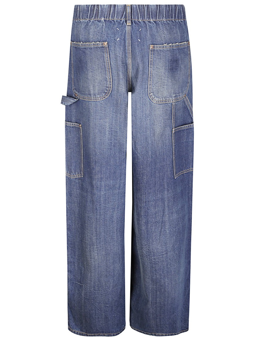 Maison Margiela Tailored Straight Leg Pants In Premium Cotton