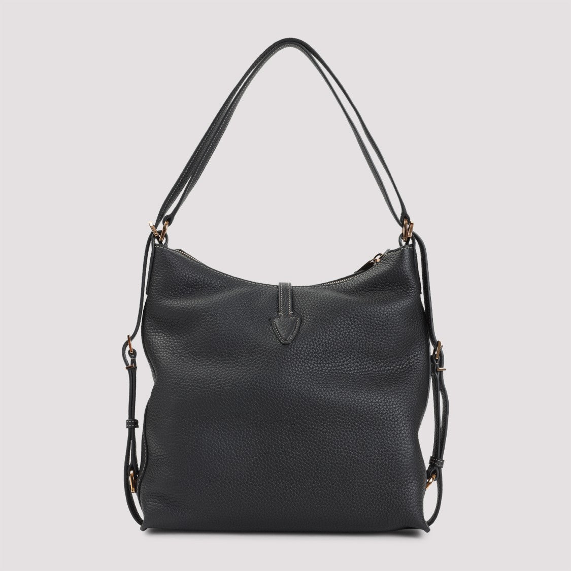 Tod's Tse Black Grained Leather Shoulder Bag