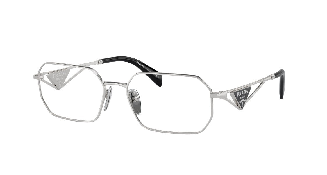 Prada 0Pr A53v Geometric Oversized Square Steel Sunglasses