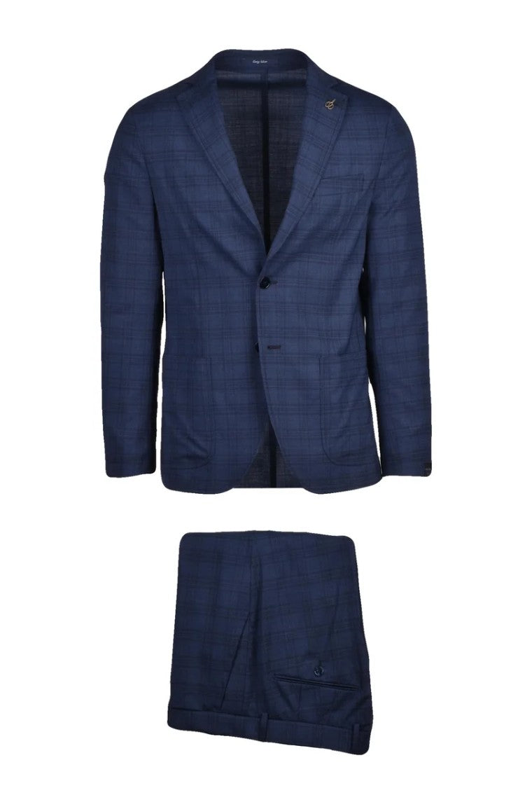 Paoloni Men's Blazer Suit - Blue