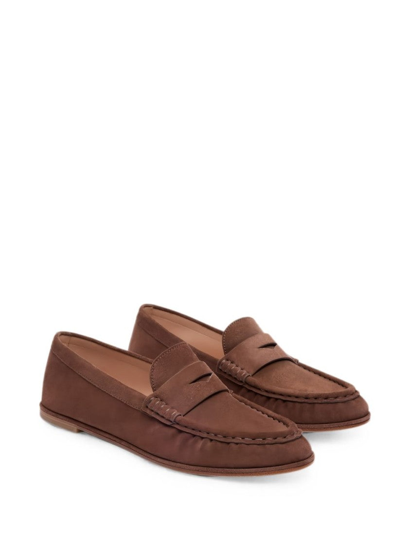 Stuart Weitzman Black Classic Loafer Penny Strap Flats