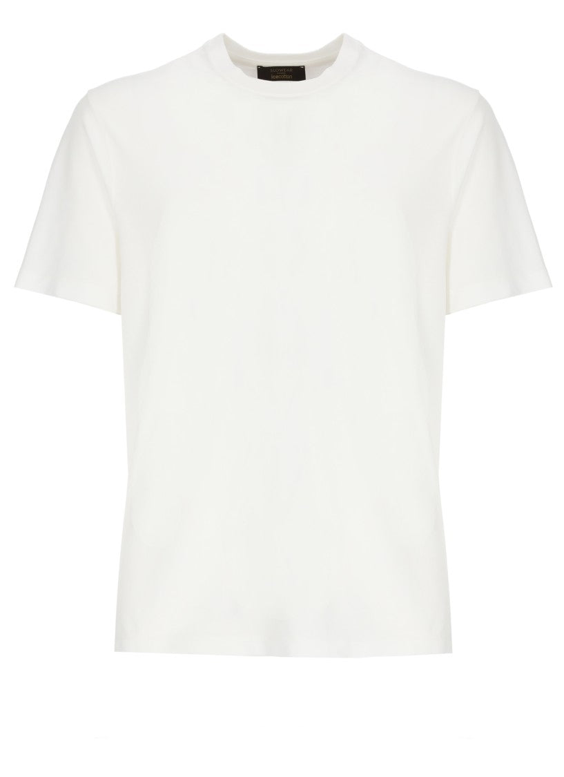 Zanone White Crewneck Cotton T-Shirt