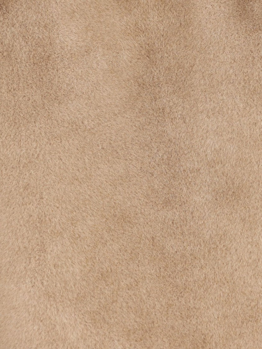 Herno Short Brown Coat With Plush Texture