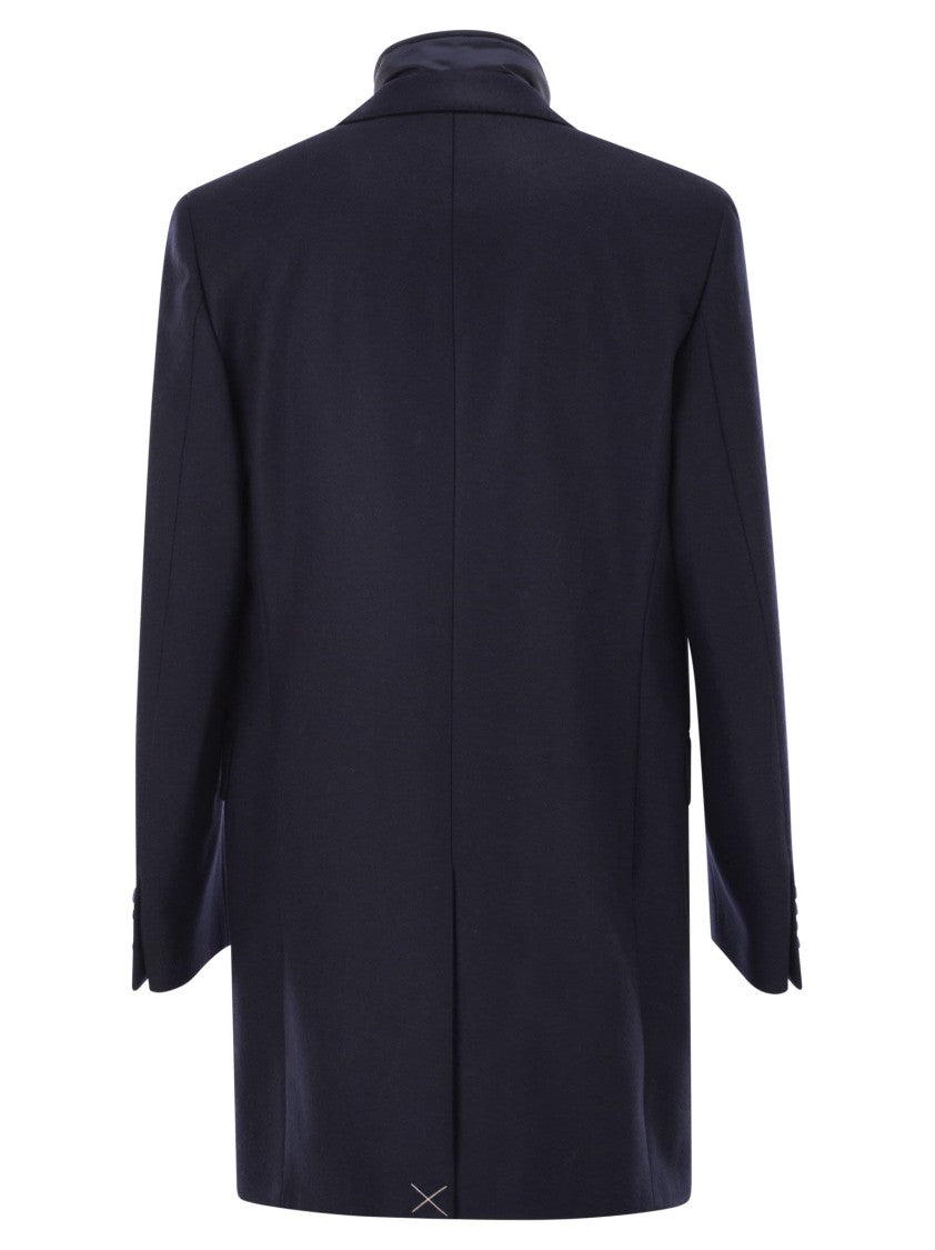 Fay Double Coat With Removable Inner Waistcoat