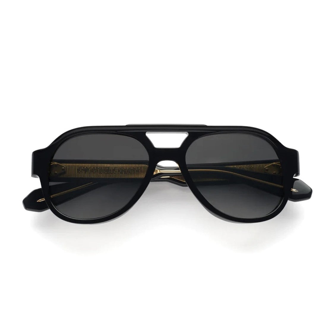 Emmanuelle Khanh Black Orion Square Sunglasses