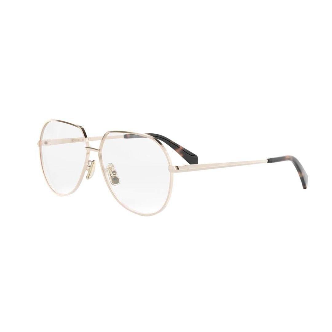 Celine Cl50164u Geometric Gold Finish Eyeglasses