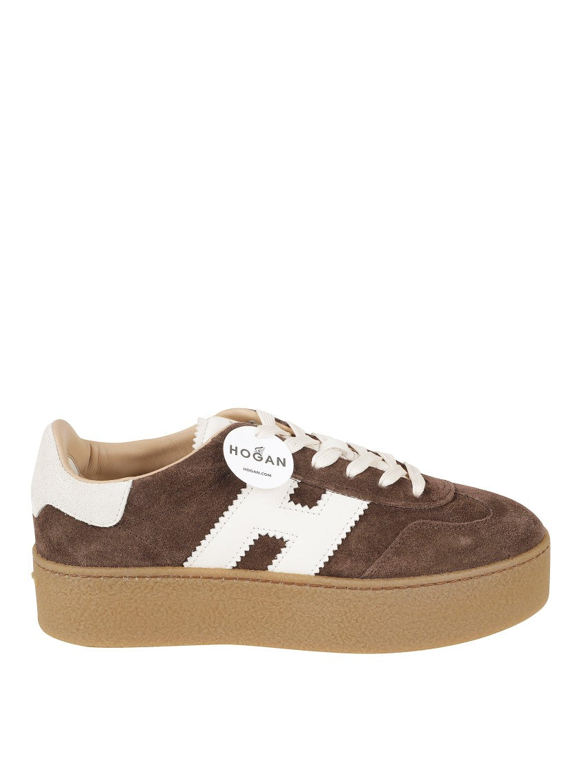 Hogan Low-Top Suede Sneakers With Vintage-Inspired Design