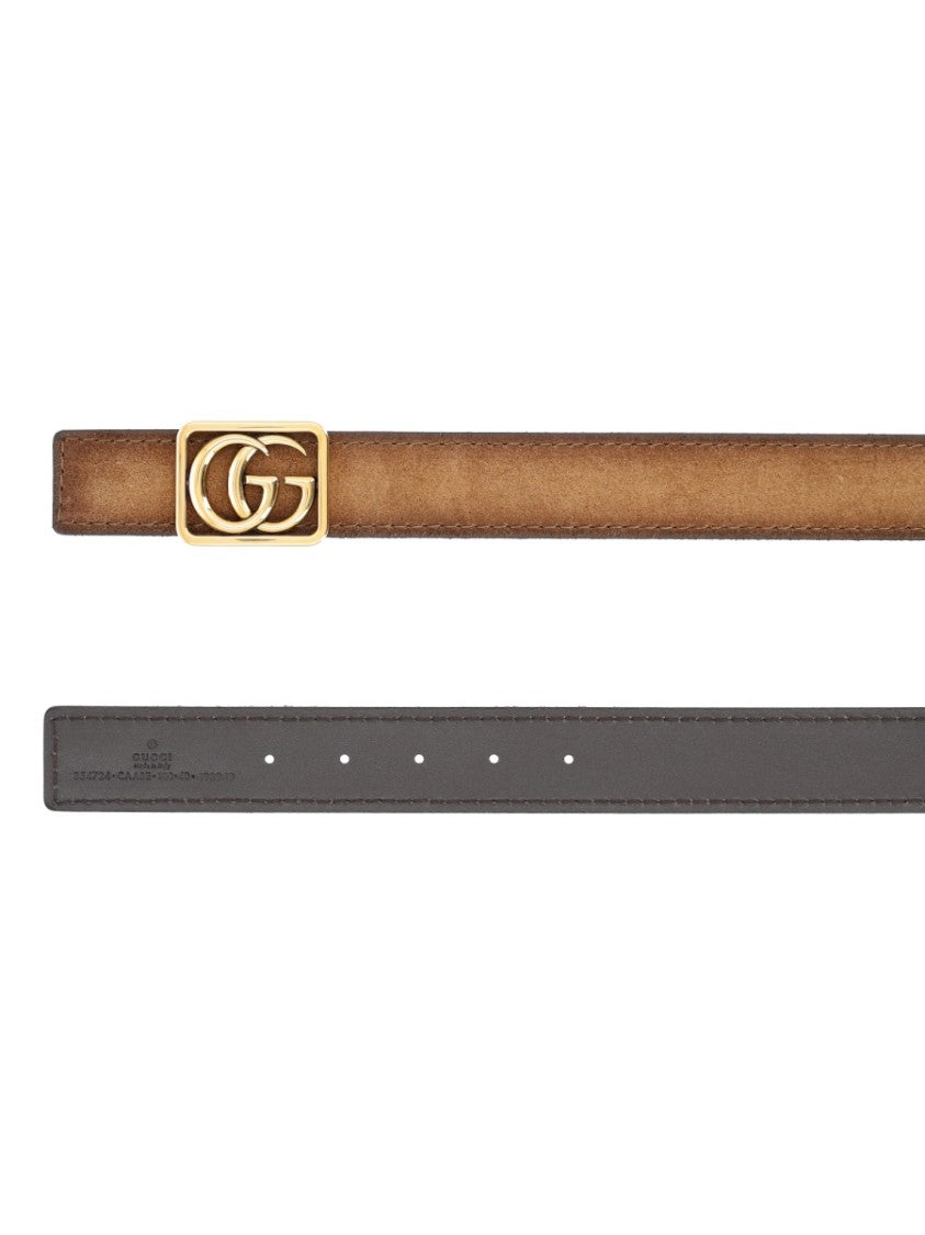 Gucci Gg Marmont Reversible Double-G Leather Belt