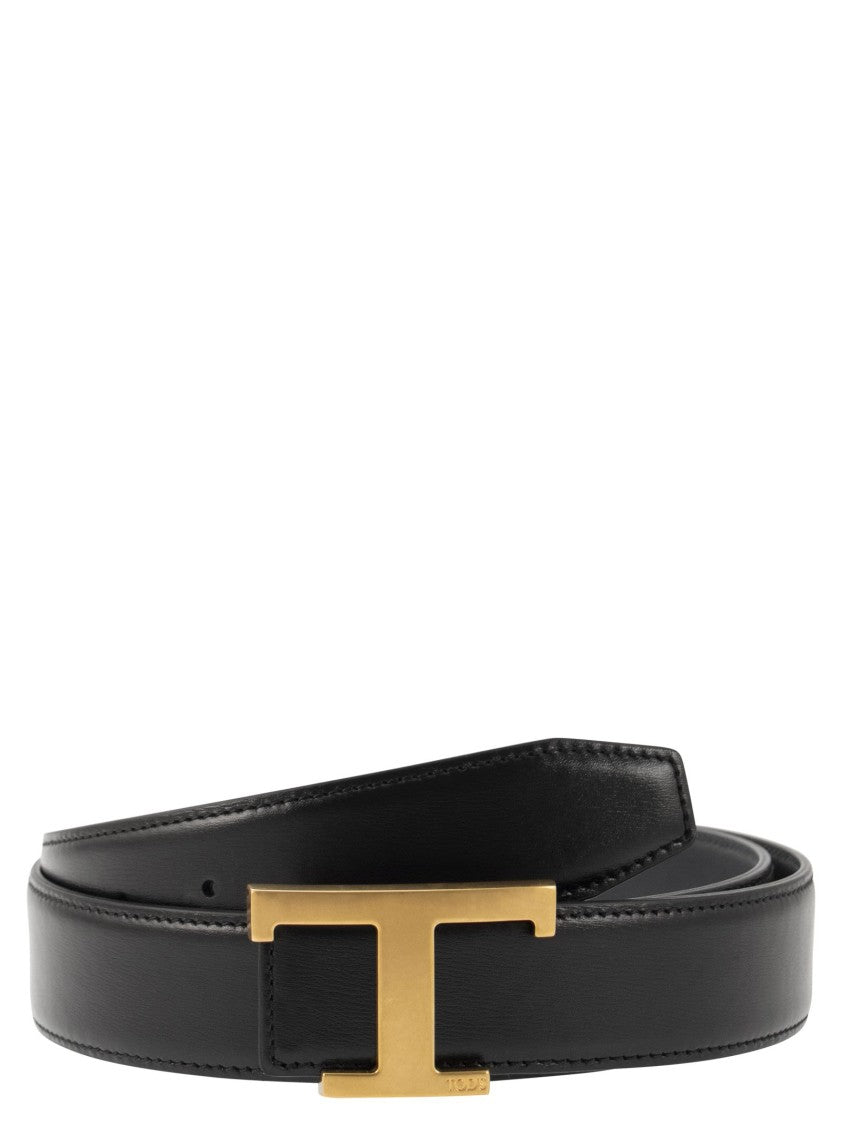 Tod's Timeless Reversible T Leather Belt