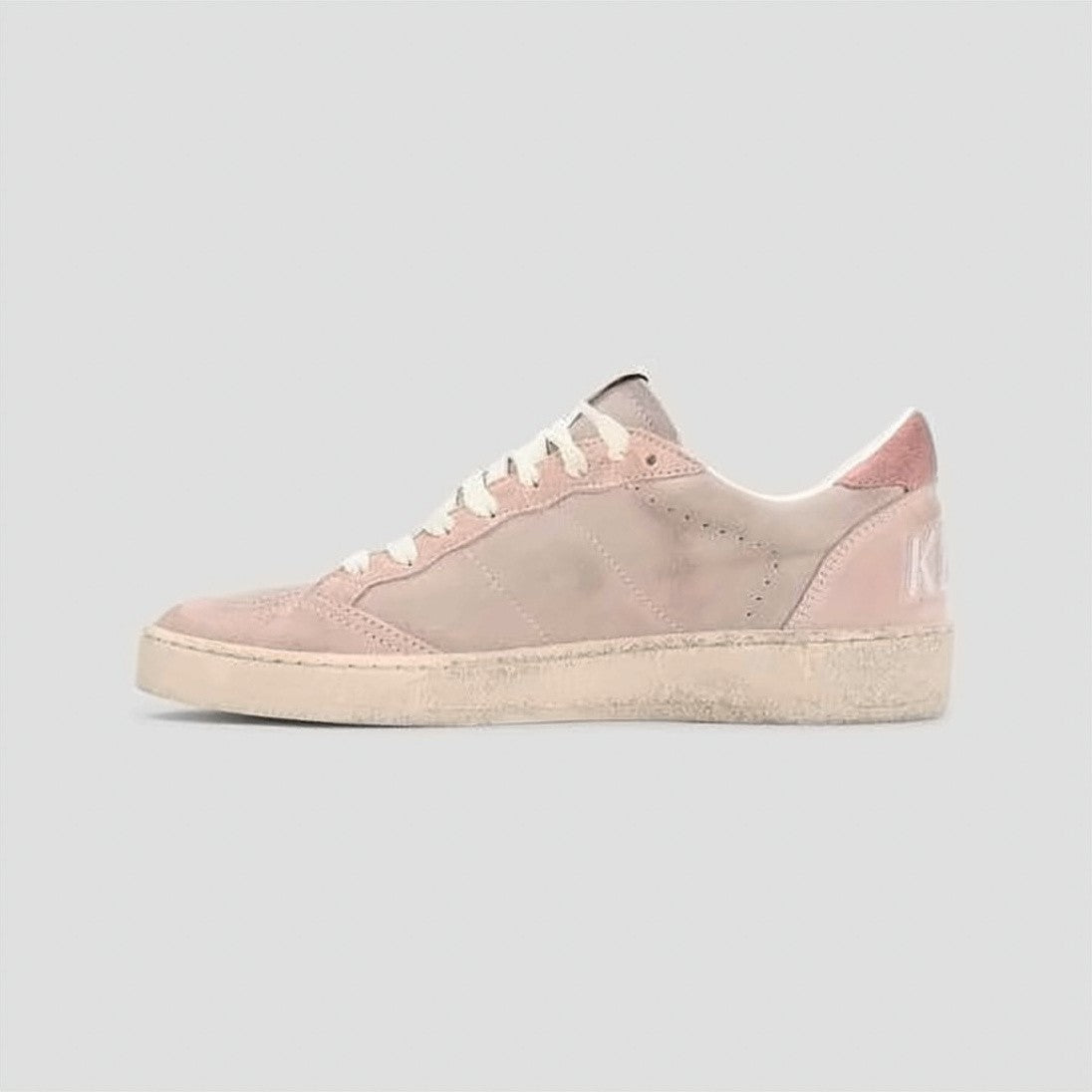 Golden Goose Suede Low-Top Sneakers With Distressed Finish