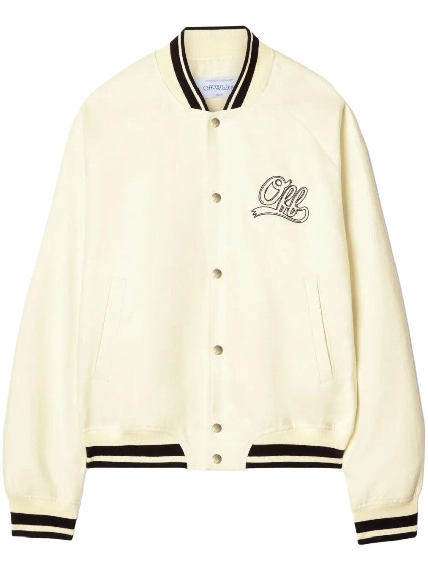 Off-White `Off Italic Souvenir` Varsity Jacket