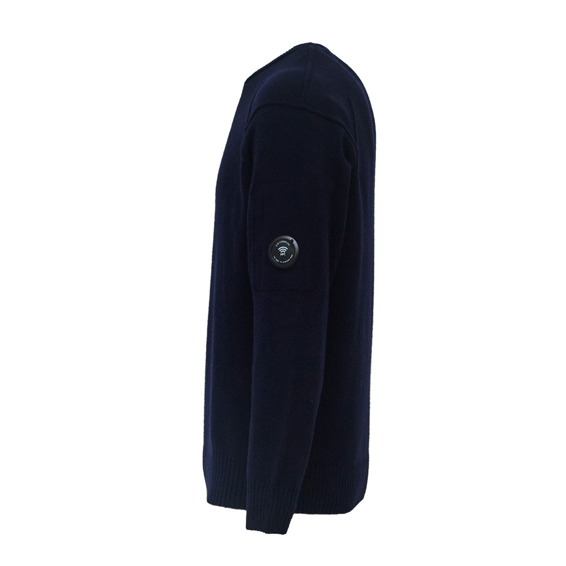 C.P. Company Lambswool Crewneck Sweater With Iconic Lens Detail