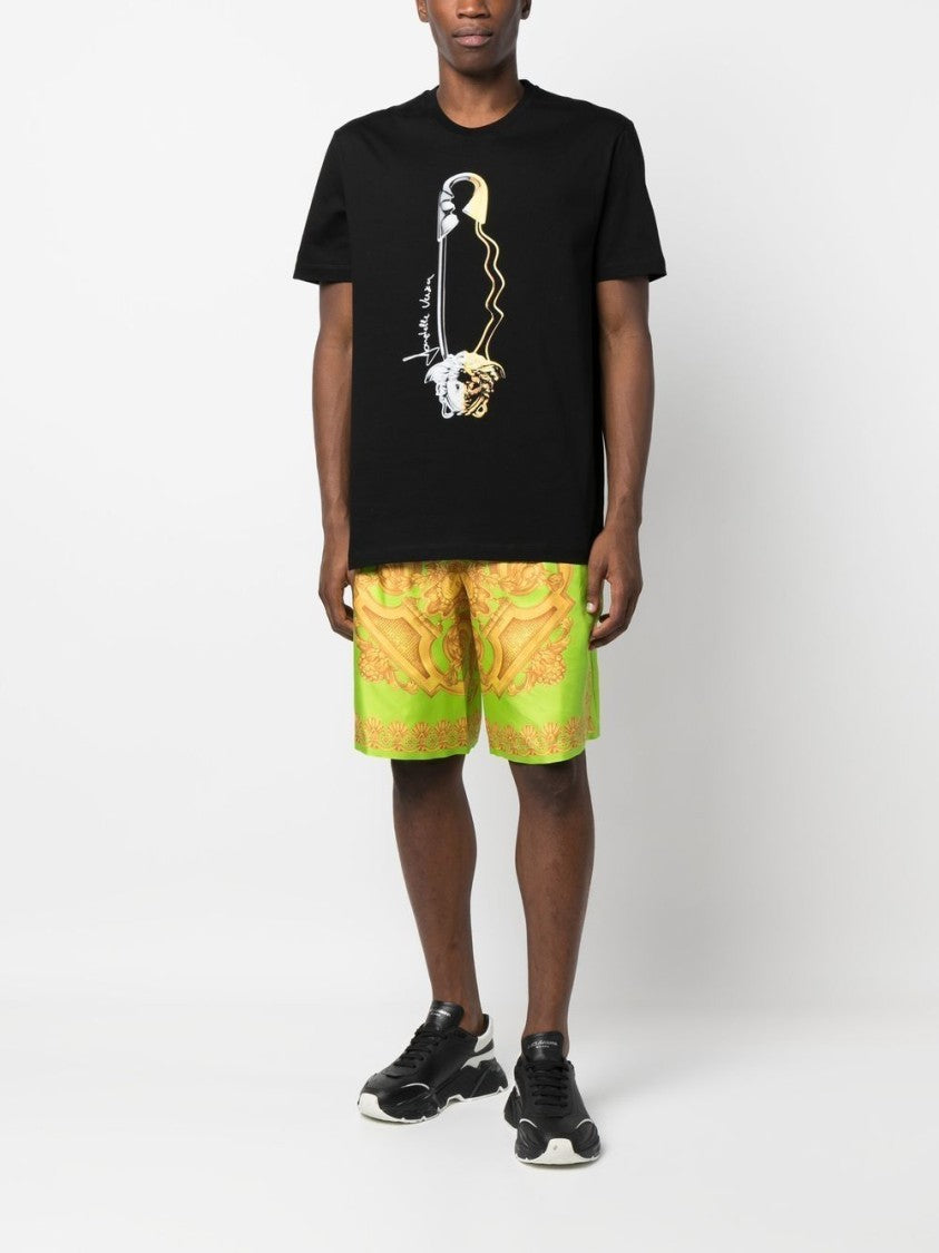 Versace Knee-Length Silk Shorts