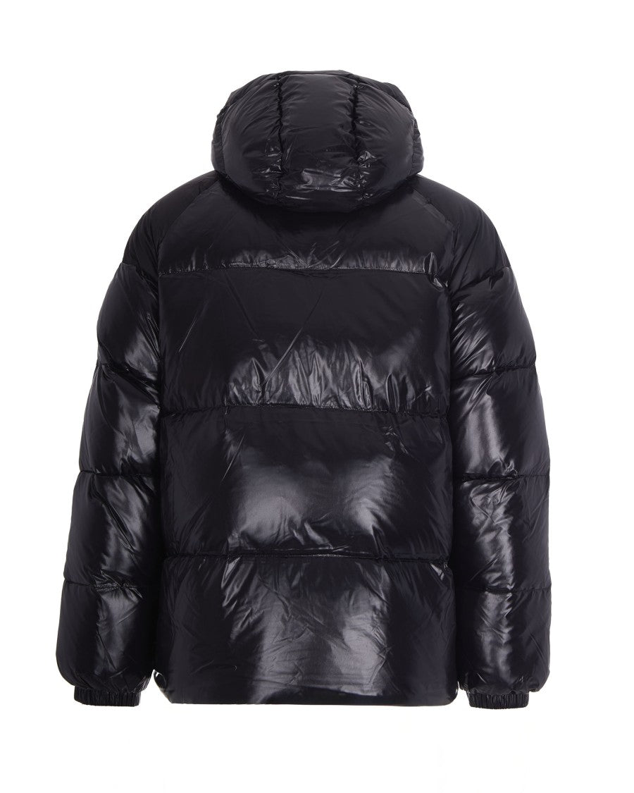 Pyrenex Lacquered Bomber Down Jacket With Hood – Black