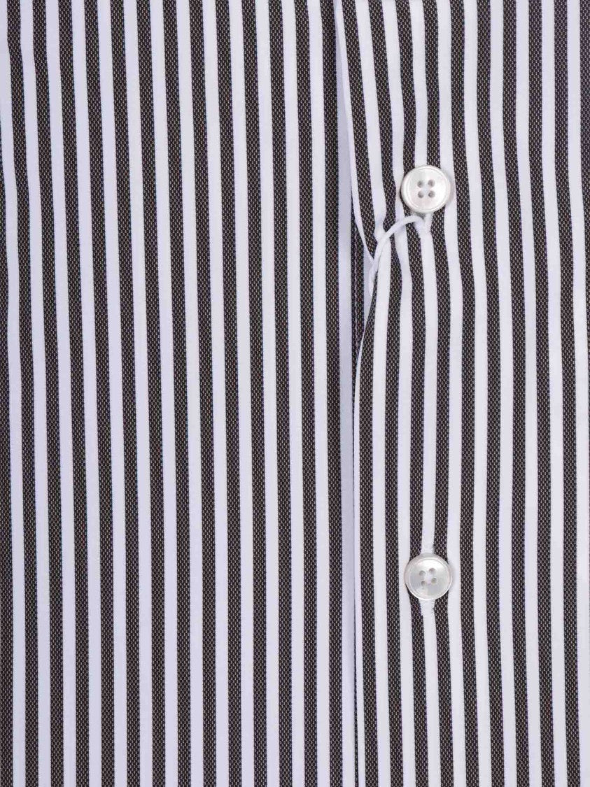 Xacus Vertical Stripe Dress Casual Shirt