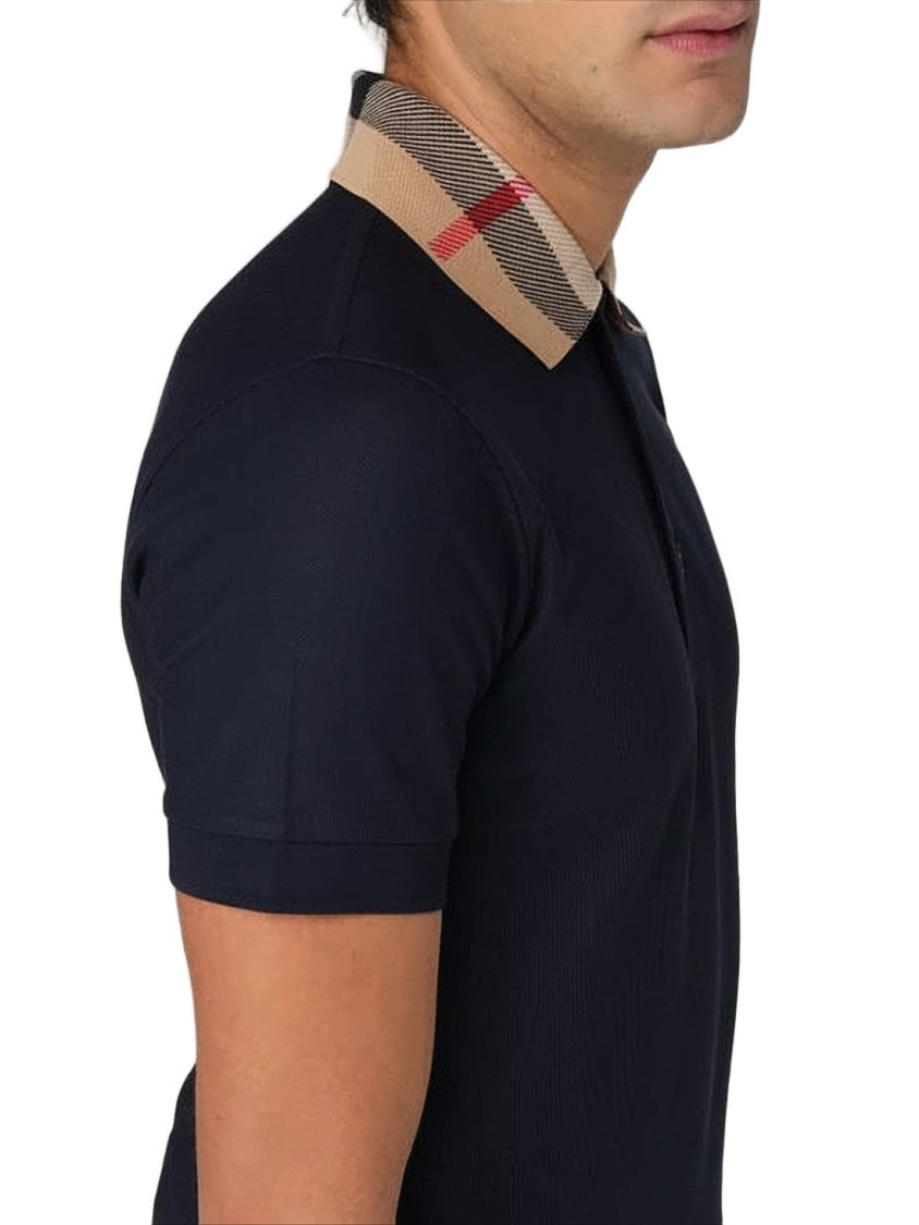 Burberry Short-Sleeved Navy Polo Shirt