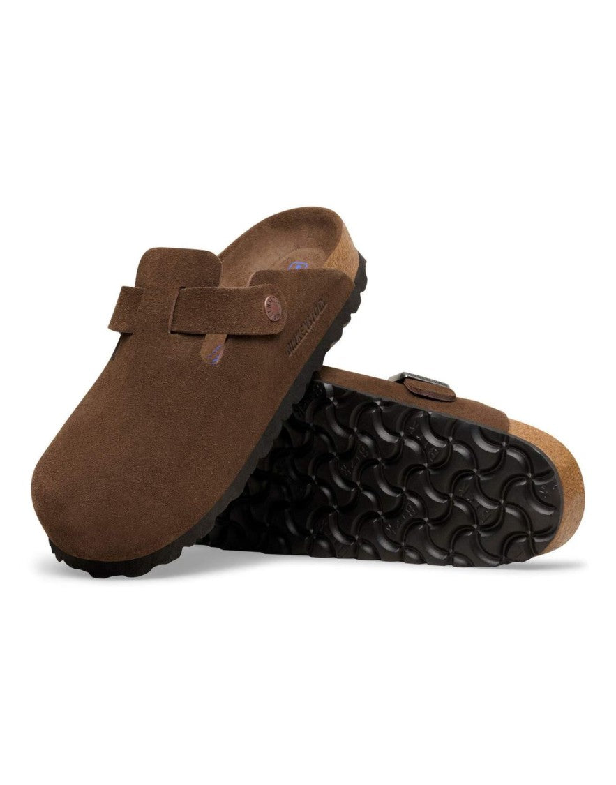 Birkenstock Carafe Boston Soft Footbed Suede Clogs
