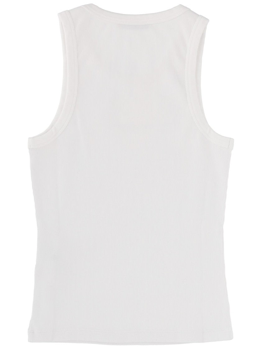Givenchy Neutrals Ribbed Slim Fit Tank Top