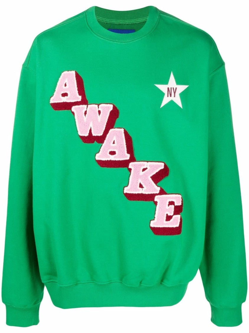 Awake Ny Script Crew Neck Sweatshirt