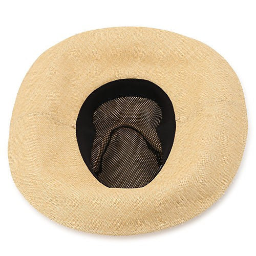 Kijima Takayuki Textured Paper Bucket Hat With Contrasting Ribbon Detail