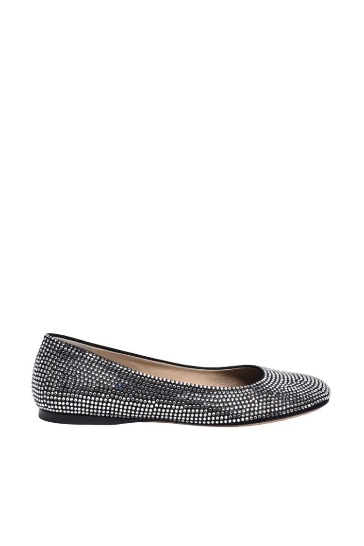 Loewe Rhinestone Ballerina Rubber/Leather - Black