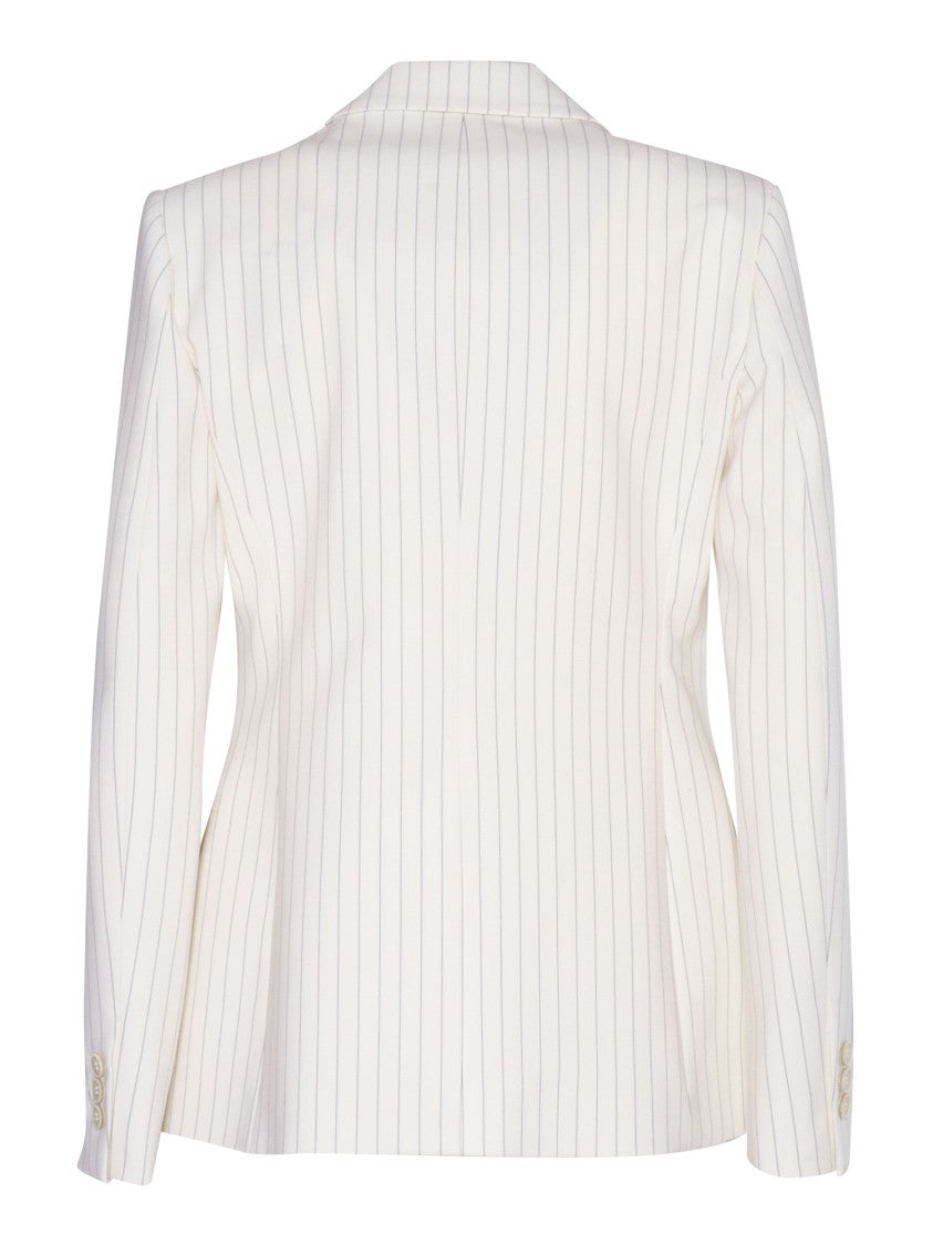 P.A.R.O.S.H. Pinstripe Tailored Blazer With Notched Lapel