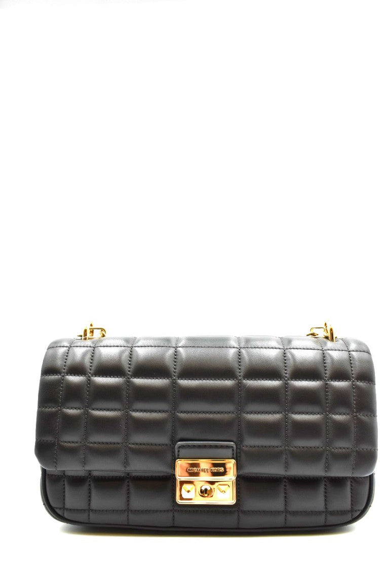 Michael Kors Quilted Black Leather Shoulder Bag