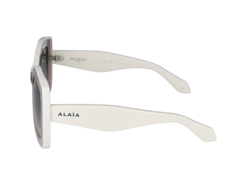 Azzedine Alaïa Nude Oversized Square Frame Sunglasses