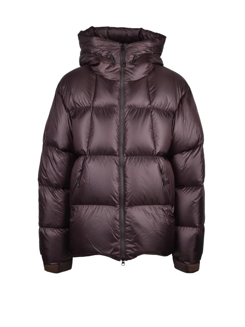 Goldwin Down Jacket With Puffy Quilted Design And High Collar
