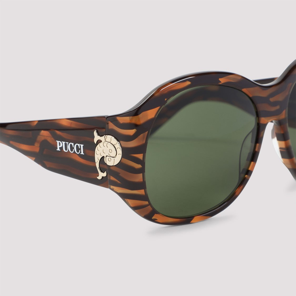 Pucci Oversized Brown Acetate Sunglasses