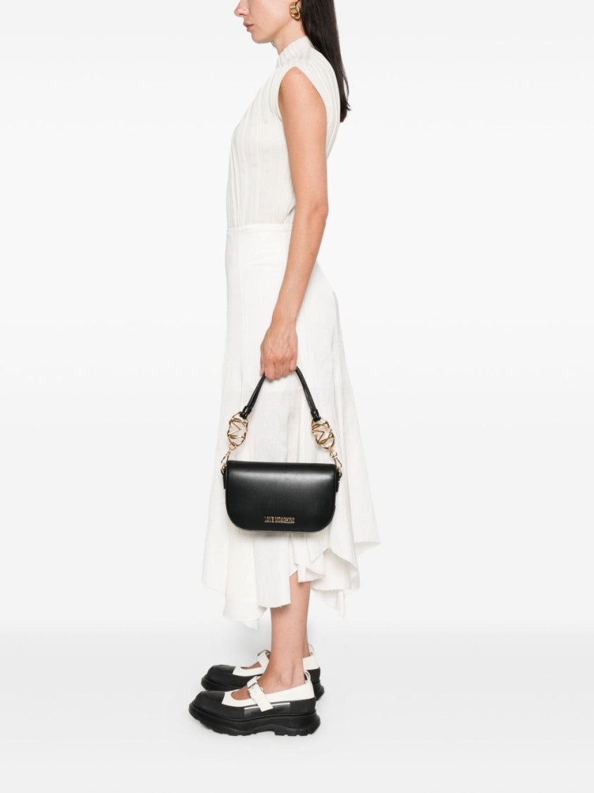 Love Moschino Shoulder Bag With Flap Closure And Gold-Tone Accents