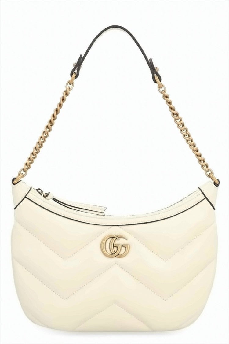 Gucci Chevron Quilted Leather Shoulder Bag