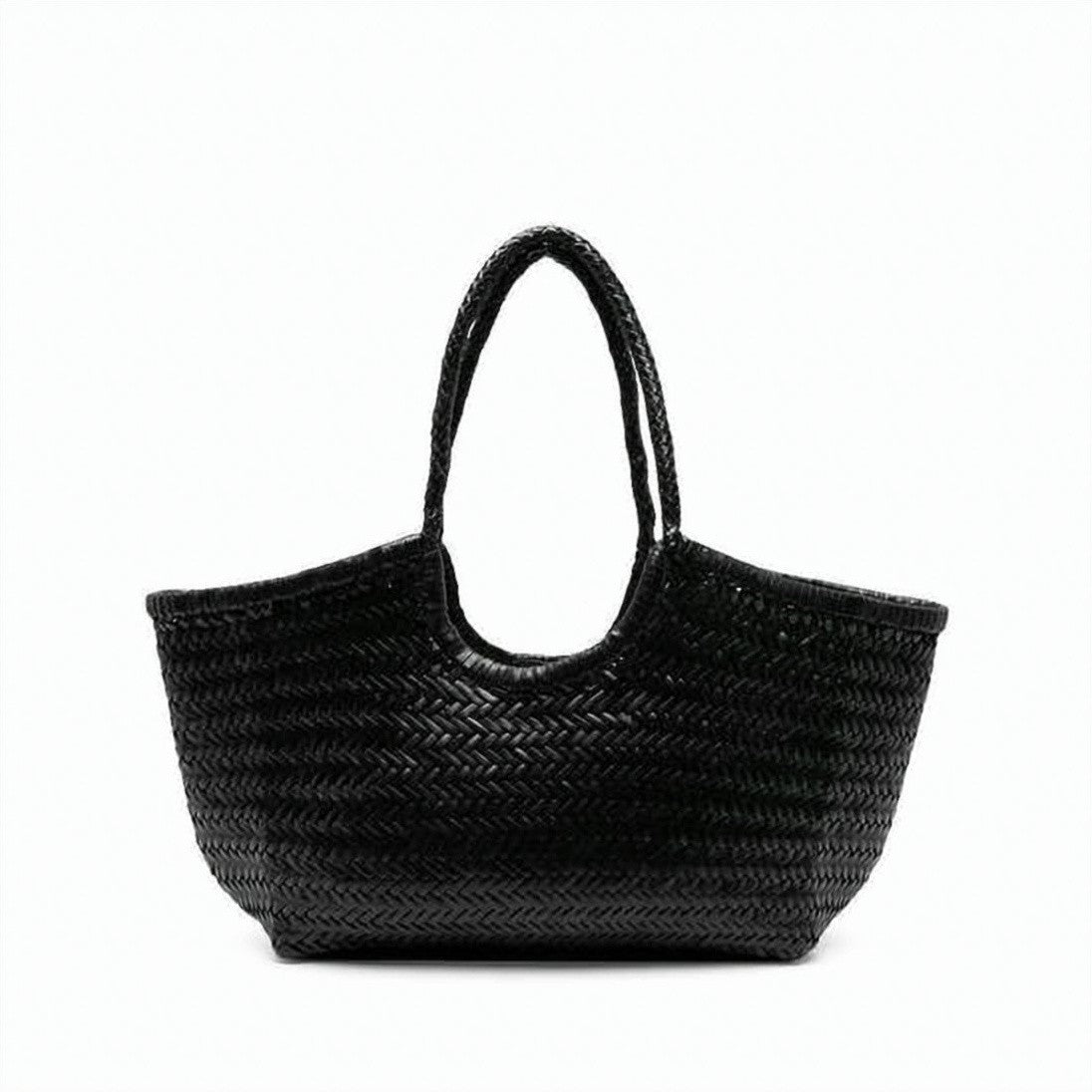 Dragon Diffusion Spacious Woven Buffalo Leather Shoulder Bag