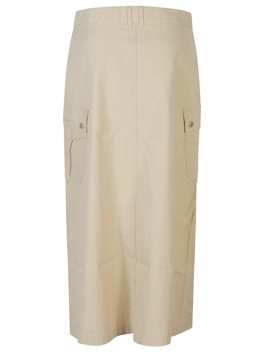 Barbour Button Closure Knee-Length Skirt