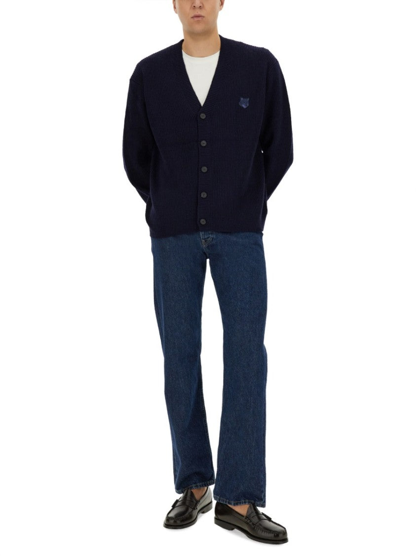 Maison Kitsuné Ribbed Cardigan