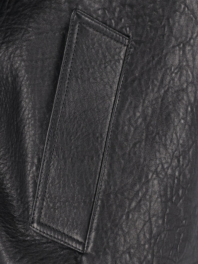 Saint Laurent Black Lambskin Leather Jacket