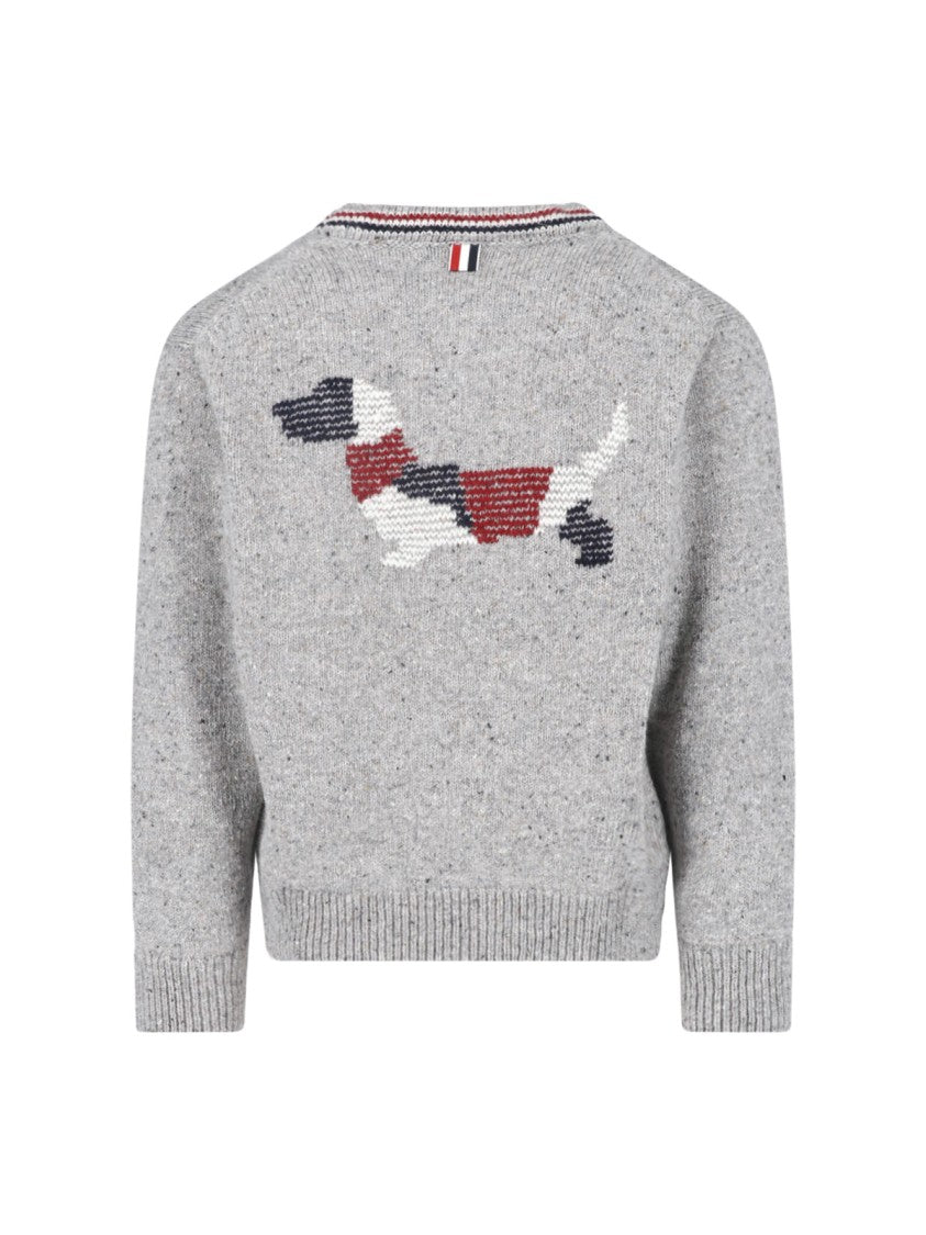 Thom Browne Grey Hector Wool-Blend Cardigan