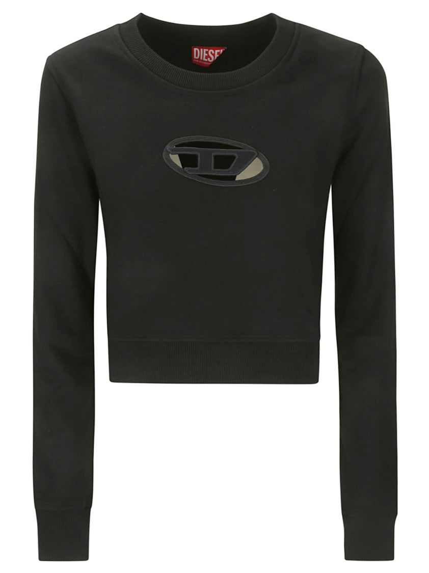 Diesel Black Woman Logo Sweatshirt
