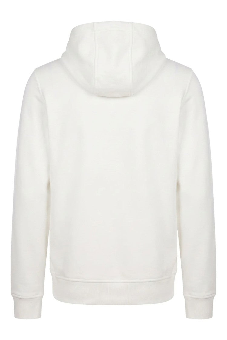 K-Way Rainer White Lightweight Scuba Hooded Sweatshirt