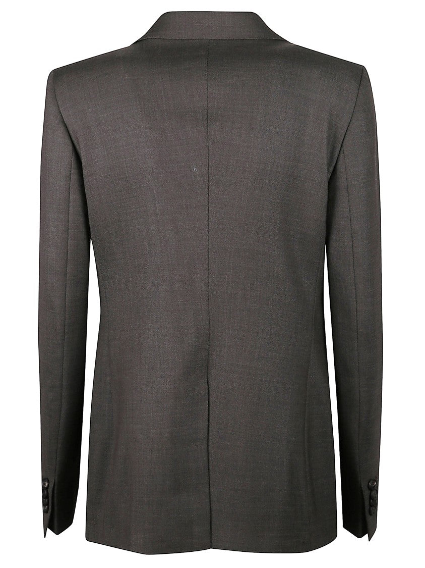 Tagliatore Tailored Grey Wool Suit With Structured Silhouette