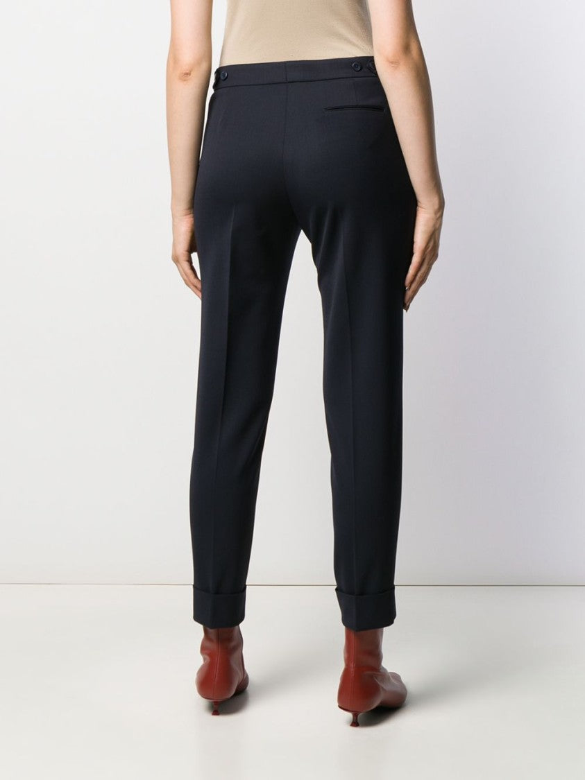 Pt Torino Cropped Tailored Trousers With Minimalist Design