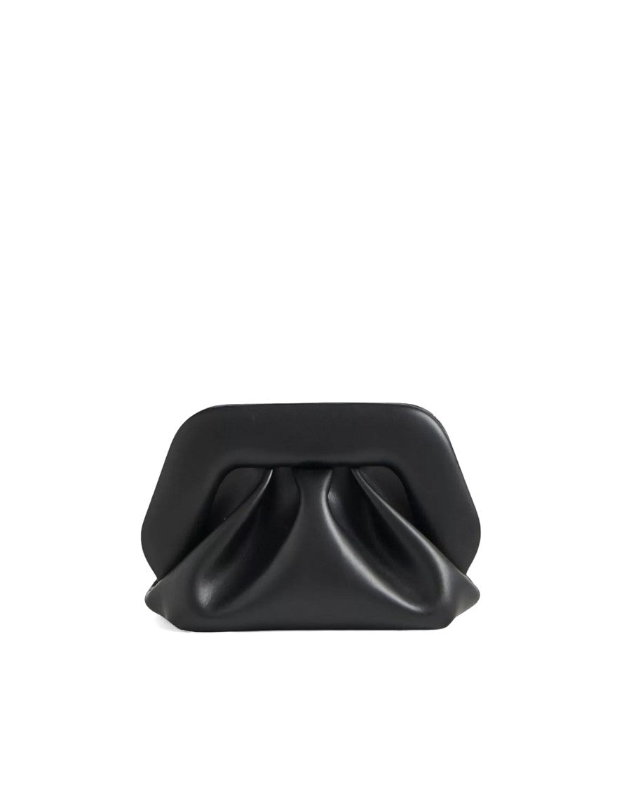 Themoirè Black Bios Small Structured Vegan Clutch