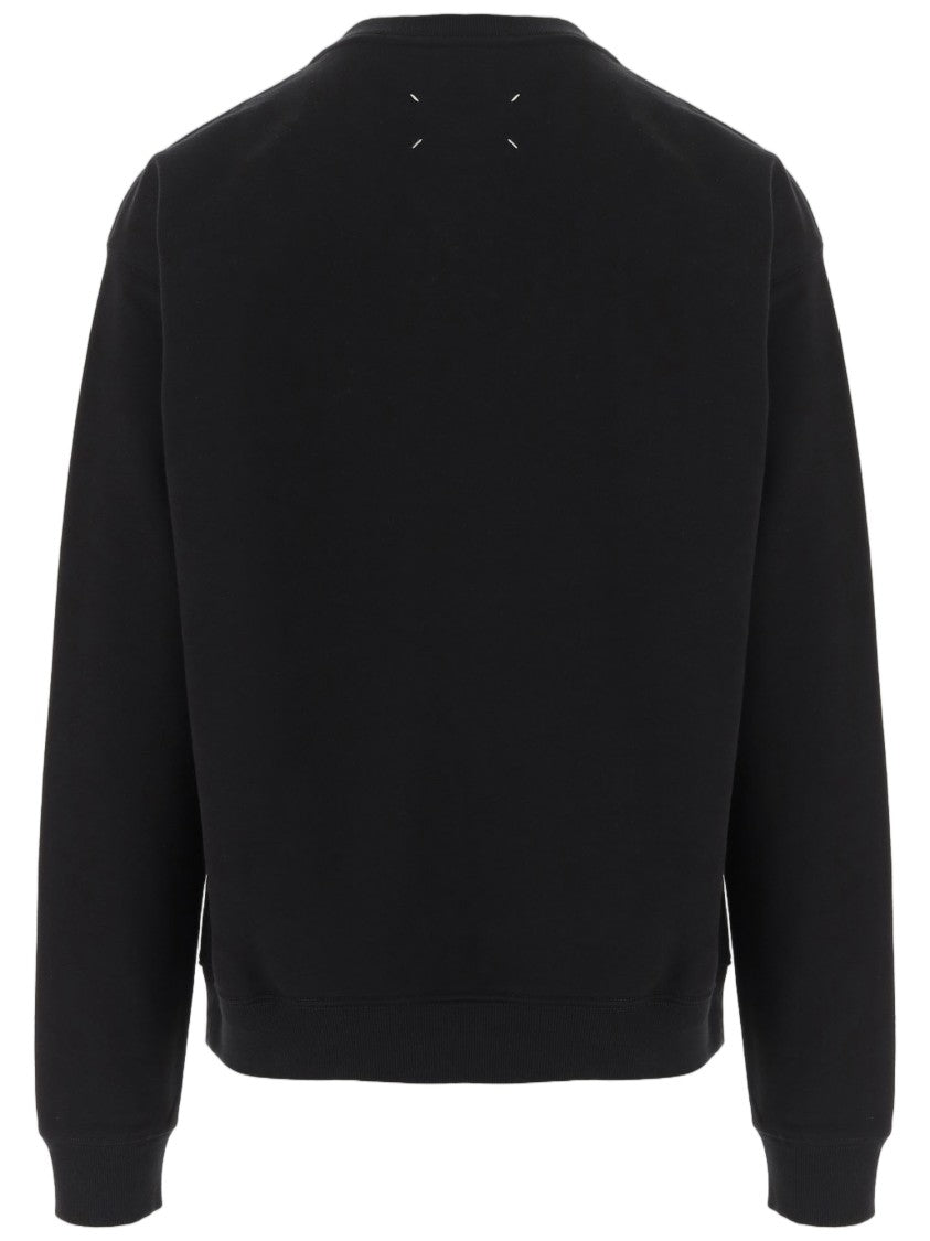 Maison Margiela Black Iconic Digital Print Cotton Sweatshirt